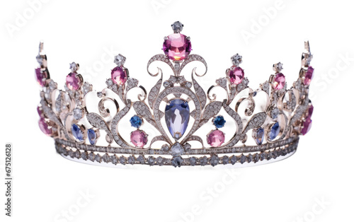 Jeweled Headpiece for Royalty on Transparent Background