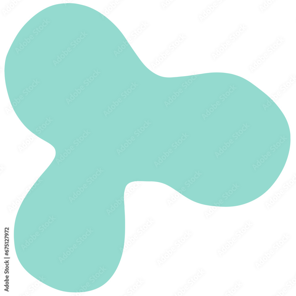 The soft, irregular shape of the blob shape is simple, fun, and versatile for a variety of creative designs.