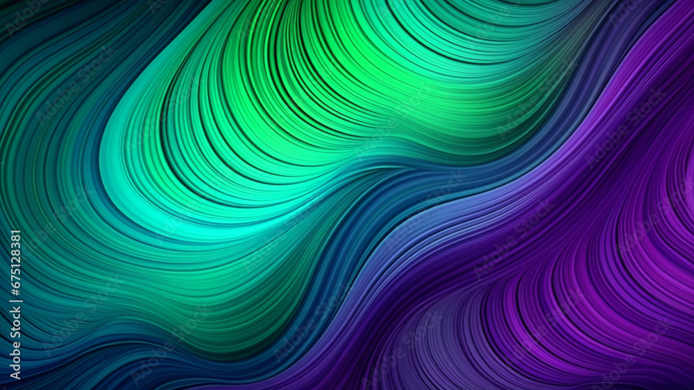 Violet and Lime Green Abstract Pattern Mesmerizing Fractal Waves Violet and Lime Green Abstract Pattern Mesmerizing Fractal Waves