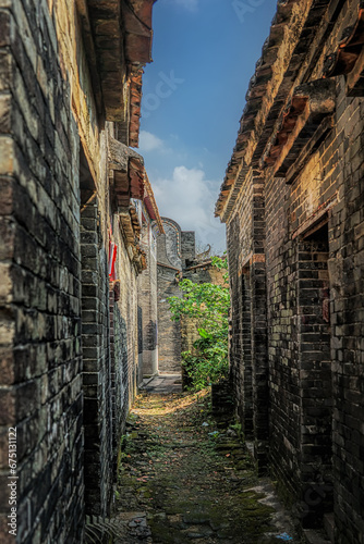 Licha Bagua  Zhaoqing city  Guangdong  China. Built 800 years ago  the village is the perfect example of a special category of the vernacular architecture of southern China. 
