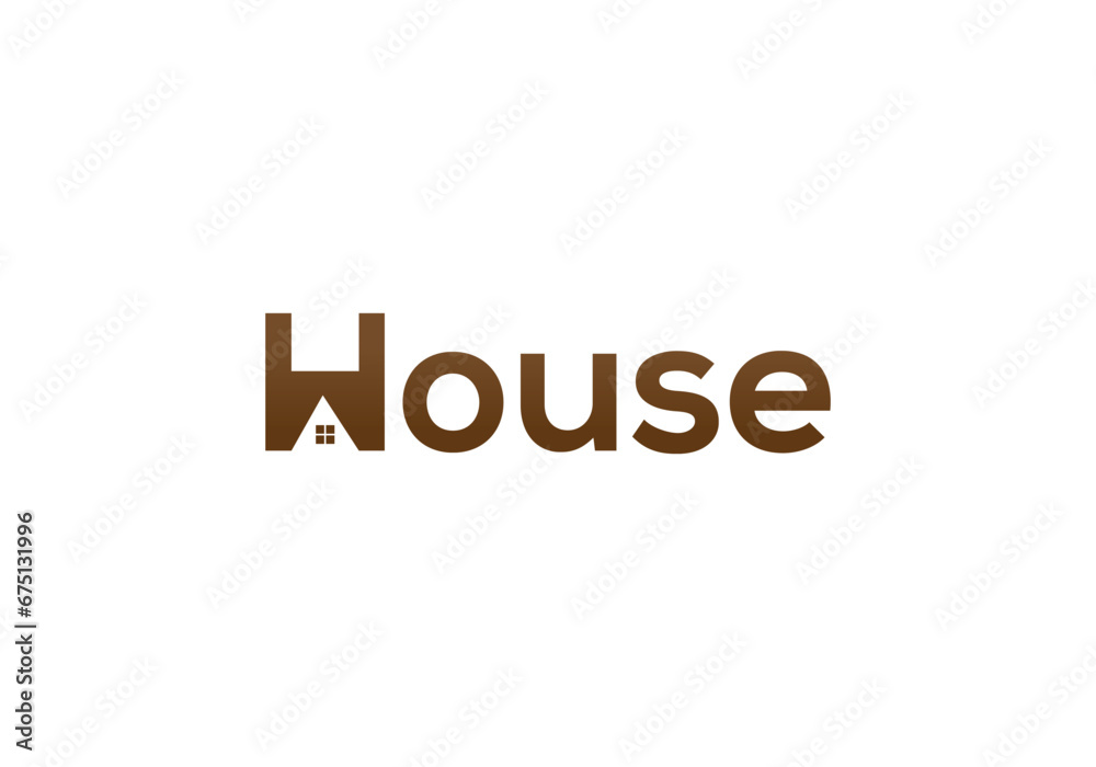 House logo design vector template. Real estate, property, construction, realty and property icon. House text concept