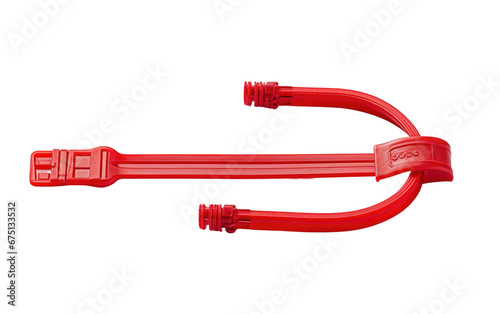 Plastic Cable Tie on Isolated Background