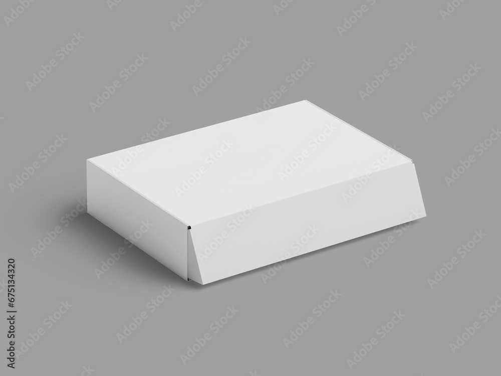 White Blank Box Packaging Mockup 3D Render for giftbox White Blank Box Packaging Mockup 3D Render for giftbox