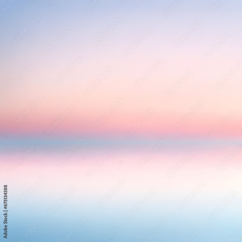 The calmness of a serene sky, fading from baby blue to pale pink.