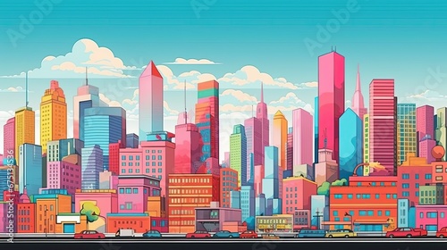A retro-inspired risograph illustration that uses a limited number of colors to capture the essence of iconic urban landscapes from around the world.