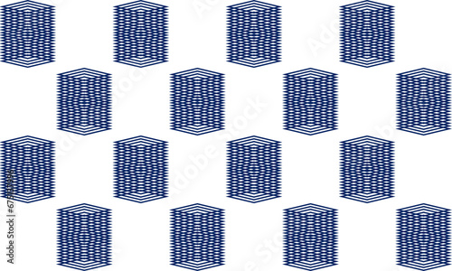 close up of blue diamond repeat panels, seamless pattern as vertical strip block on white background, fabric print design for fabric print, t-shirt paint screening Checkerboard, chessboard 