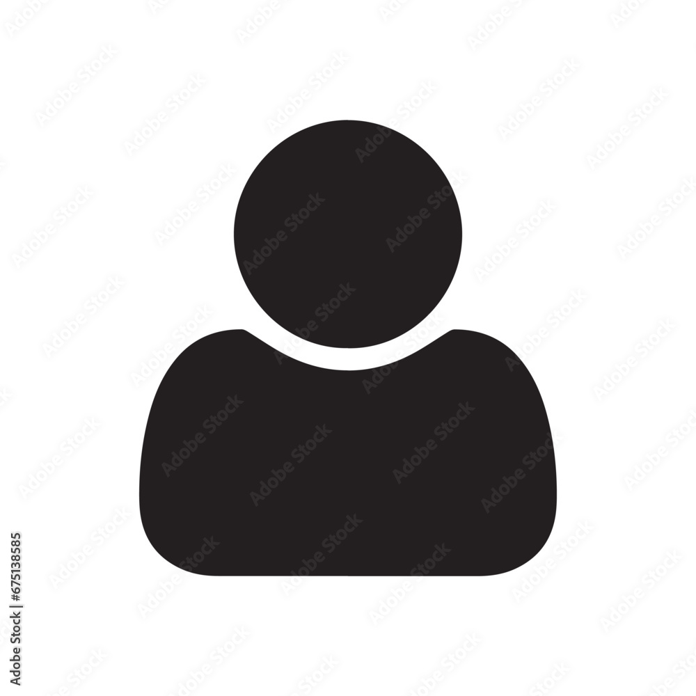 User icon vector. Profile symbol in trendy flat style. Profile vector icon illustration isolated on white background User icon vector. Profile symbol in trendy flat style. Profile vector icon illustration isolated on white background