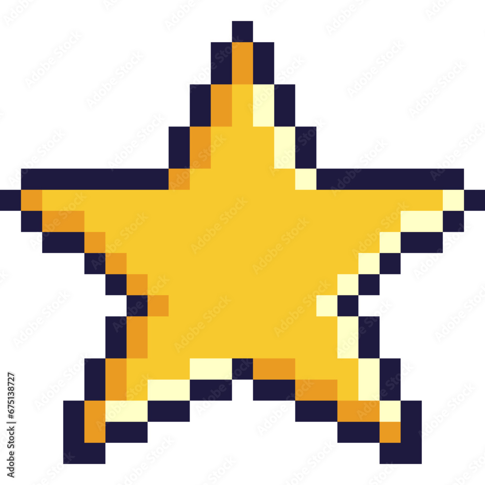 Obraz premium Star Pixel Art