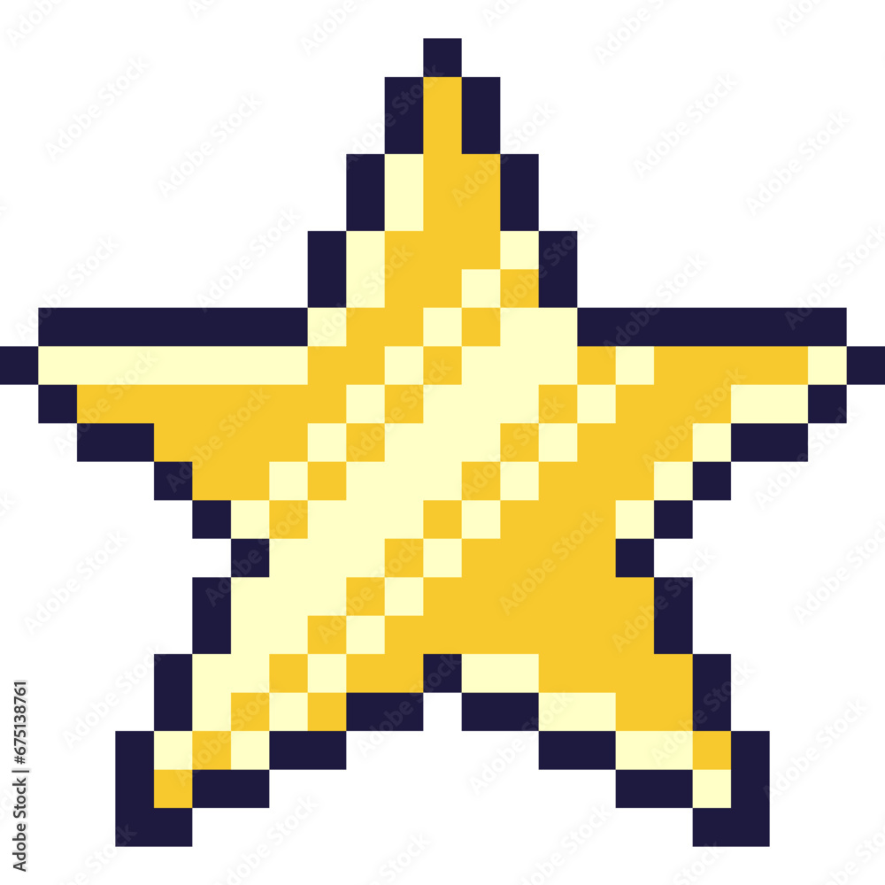 Fototapeta premium Star Pixel Art
