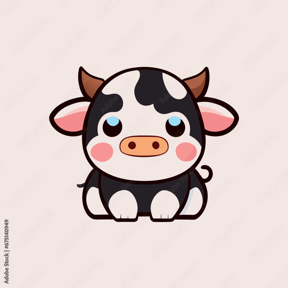 Obraz premium cow logo