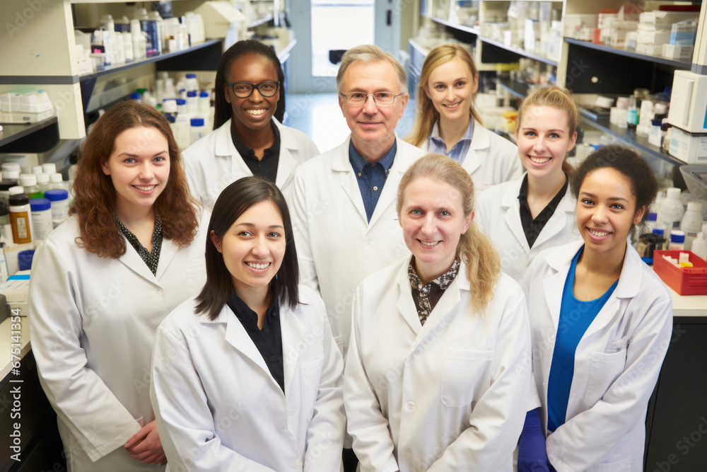 Diverse Medical Research Team in Laboratory Diverse Medical Research Team in Laboratory