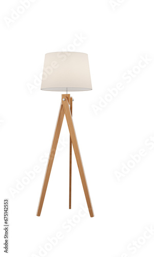 Fotografie Decorative Floor Lamp Tripod or Floor lamp in retro style