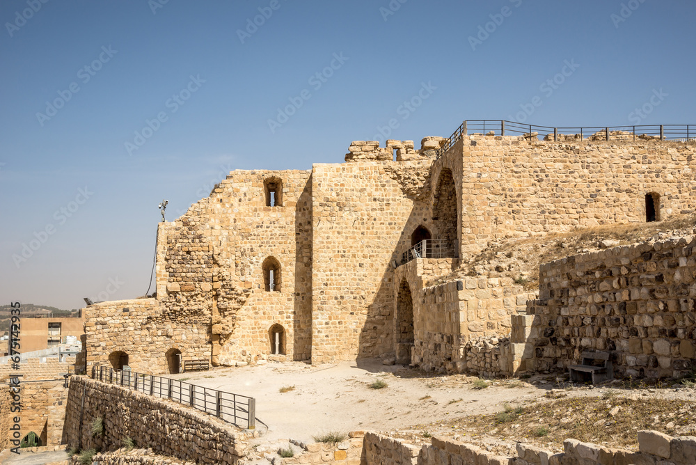 View at the ruins of Kerak castle - Jordan