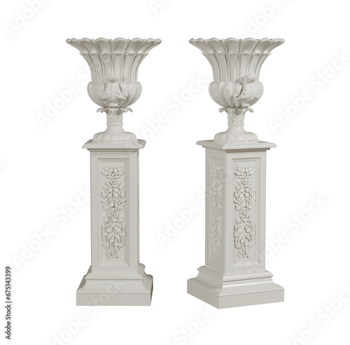 Fotografie Classic style decorative vase, urn planter