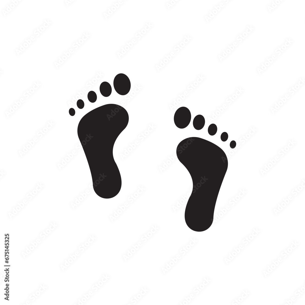 footprint icon vector footprint icon vector
