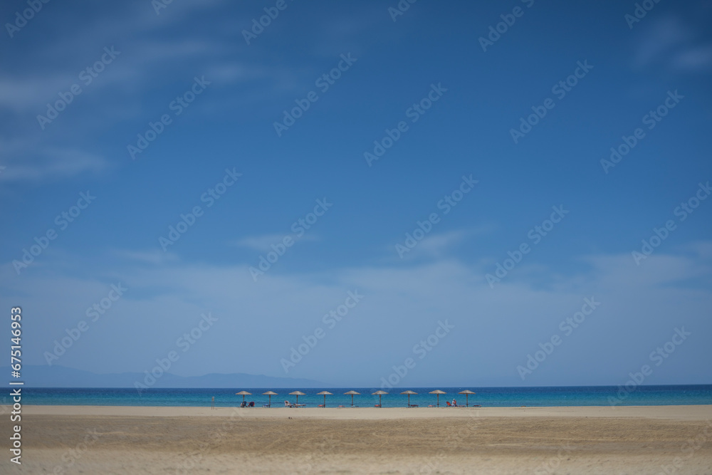 maragkas beach in naxos umbrellas maragkas beach in naxos umbrellas