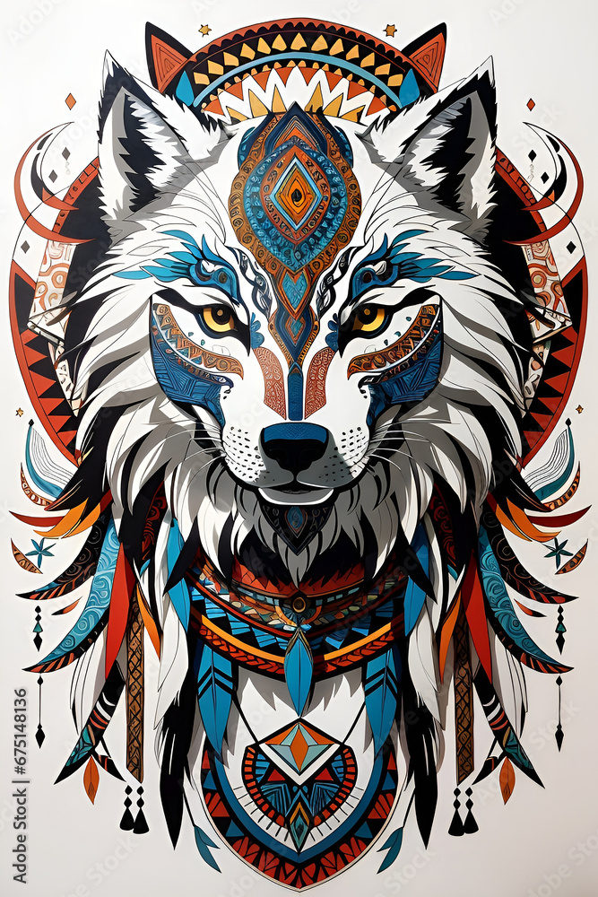 Wolf logo, wolf mascot, wolf illustration