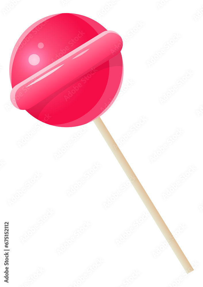 Lolipop cartoon icon. Hard round candy on stick Lolipop cartoon icon. Hard round candy on stick