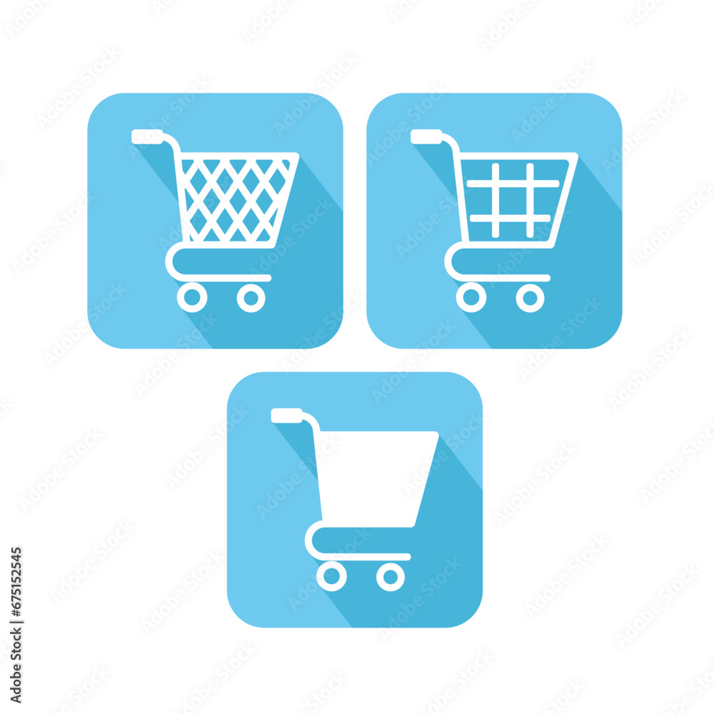 shopping cart icon, shopping trolley icon, vector illustration in flat style shopping cart icon, shopping trolley icon, vector illustration in flat style