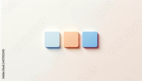 Fairness in Uniformity Three Pastel Squares in a Row Illustration