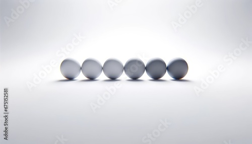 Uniformity and Equal Status Minimalist Gray Dots on White Background