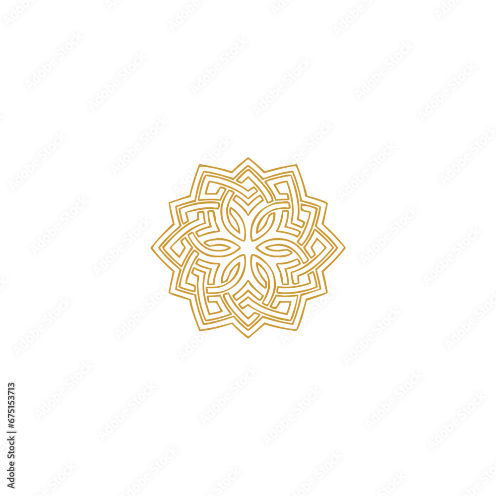 mandal set of Islamic golden elements vector mandal set of Islamic golden elements vector