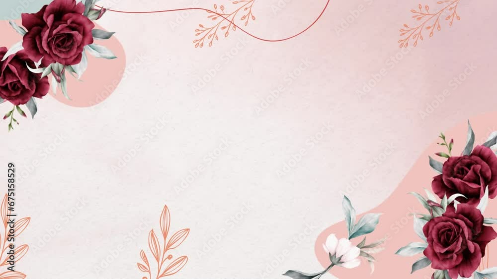 wedding Backdrop Flower Wedding Decoration beautiful Flowers Free Video