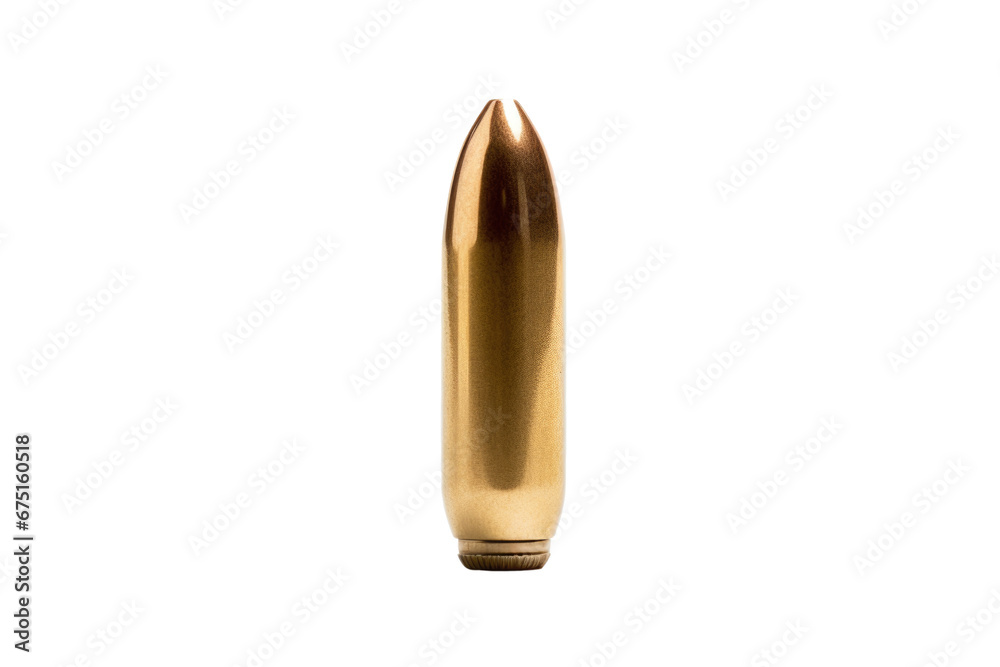 Bullet isolated on transparent background, png - obrazy, fototapety, plakaty 