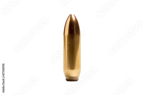 Bullet isolated on transparent background, png photo