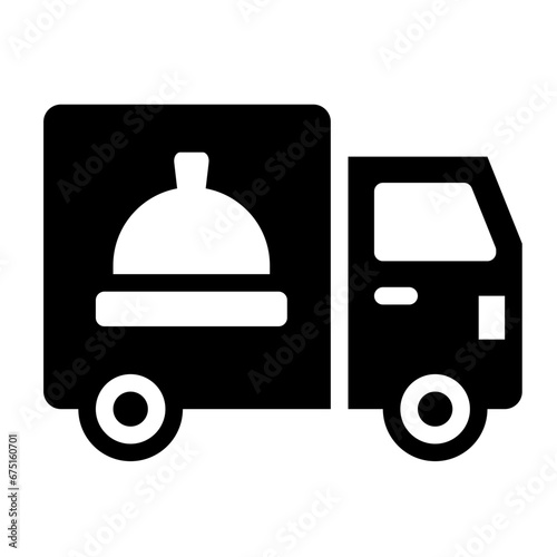 Food truck Delivery icon