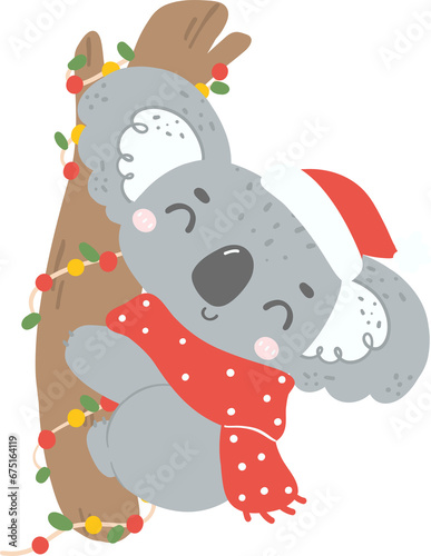 Cute Christmas Koala