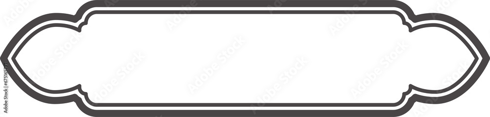 Islamic window frame. Indian and Arabic design with ornament for banner background. Turkish ribbon template. Muslim oriental sale sticker and header for text. Islamic window frame. Indian and Arabic design with ornament for banner background. Turkish ribbon template. Muslim oriental sale sticker and header for text.