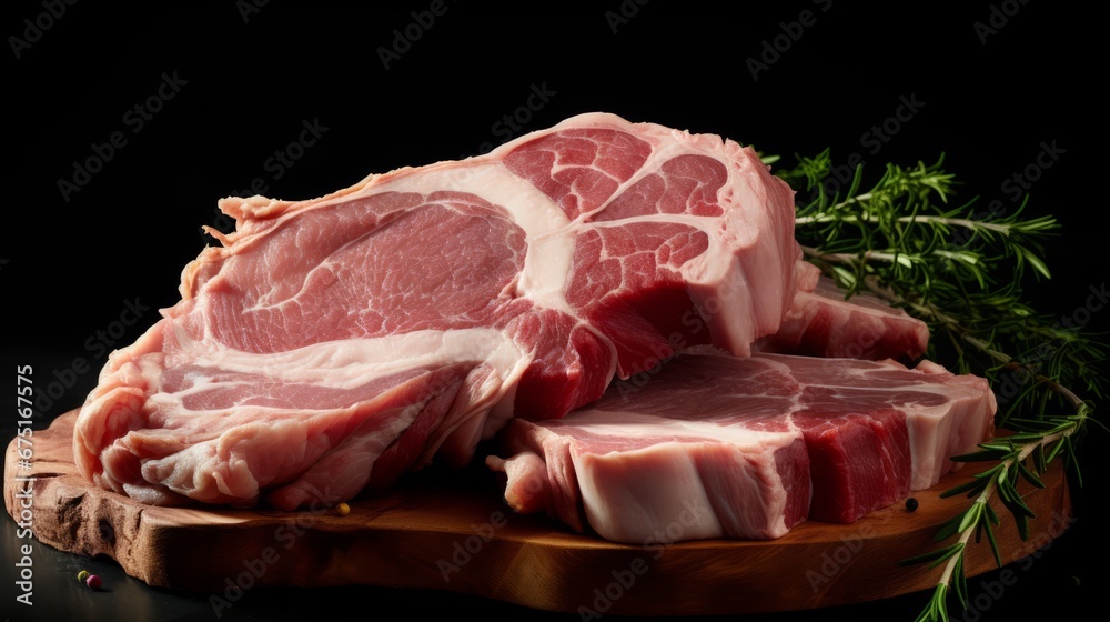 raw pork filet 