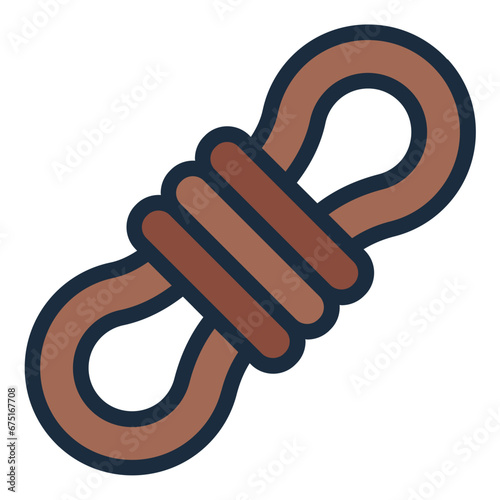 Rope for adventure icon
