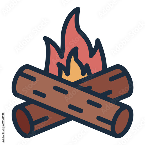 Camping Bonfire icon