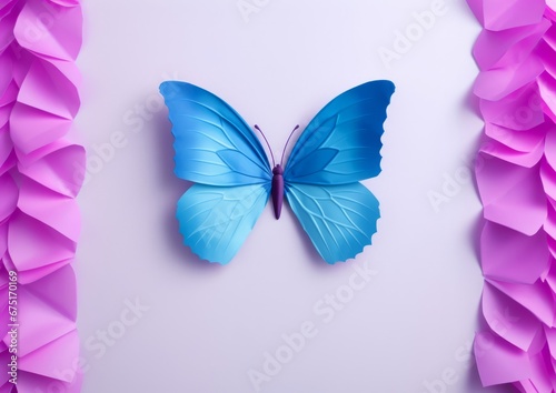 Blue Beauty on Blushing Canvas © LUPACO PNG