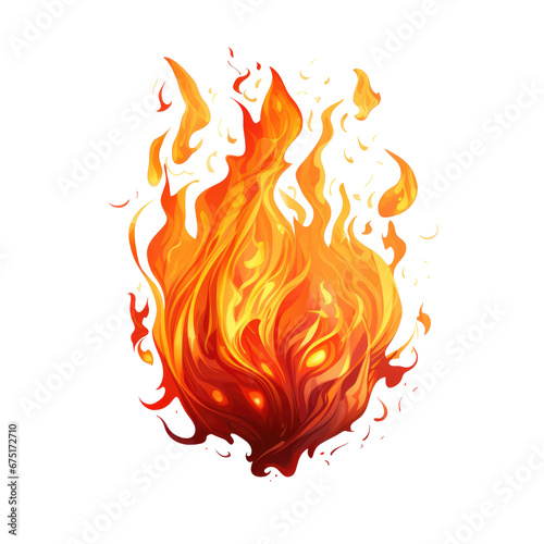 Watercolor burning fire flames, Burning hot sparks realistic fire flame, Fire flames effect, png