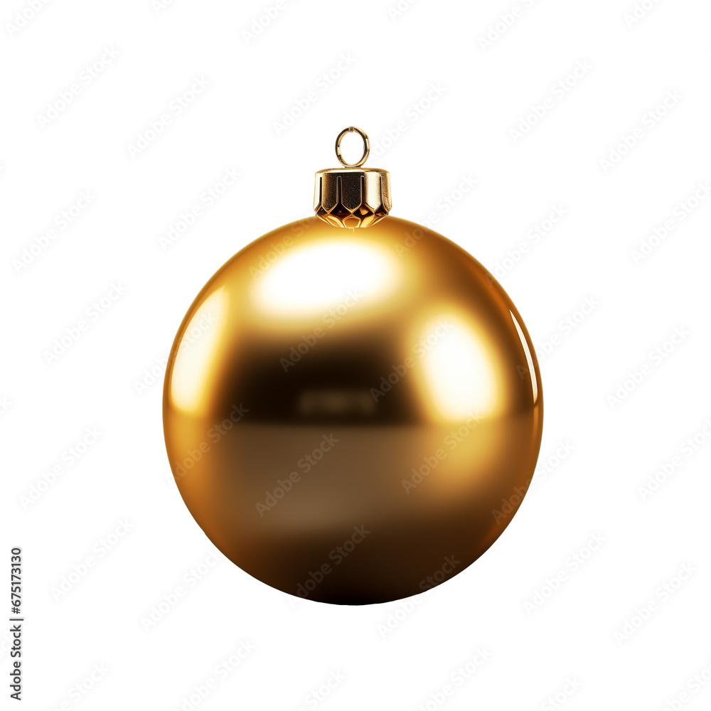 golden christmas ball on transparent or white background golden christmas ball on transparent or white background