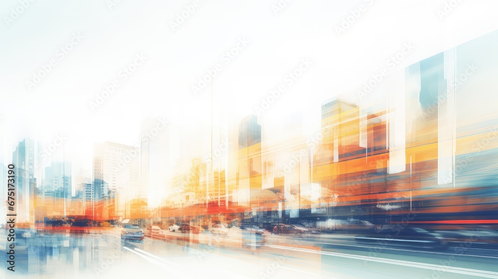 abstract blurry building city background illustration blurred urban, scape bokeh, light landscape abstract blurry building city background