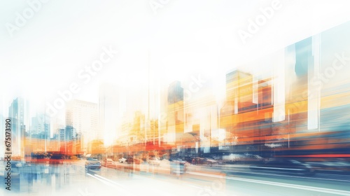 abstract blurry building city background illustration blurred urban, scape bokeh, light landscape abstract blurry building city background © sevector