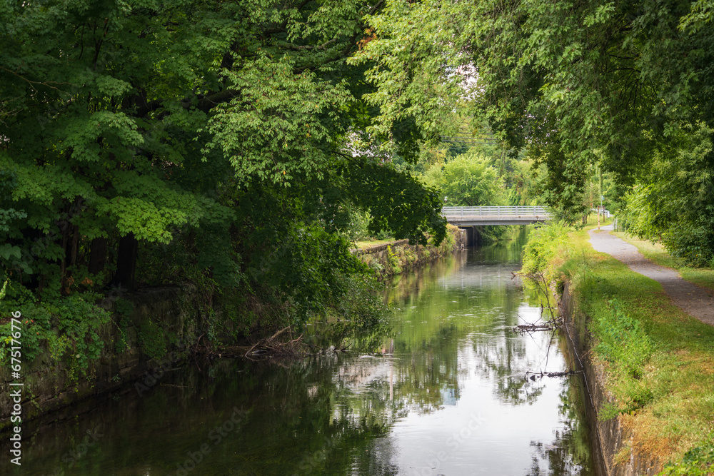 The Glen Falls Feeder Canal in Upstate New York The Glen Falls Feeder Canal in Upstate New York