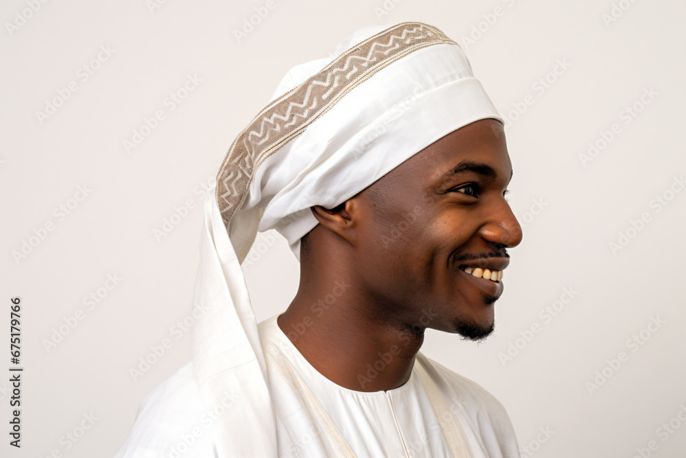 a man in a white turban smiles at the camera a man in a white turban smiles at the camera