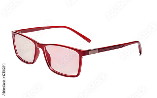 Modern Rectangular Reading Glasses on Transparent PNG