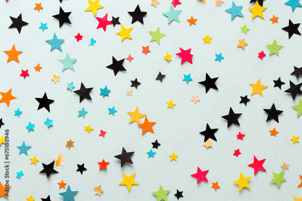 color star on background color star on background