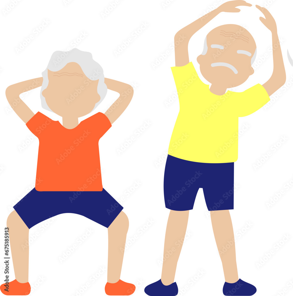 Obraz premium A Happy Old Couple