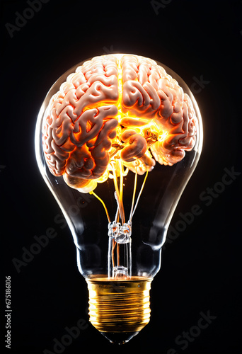 Human brain into glass bulb...