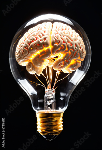 Human brain into glass bulb...