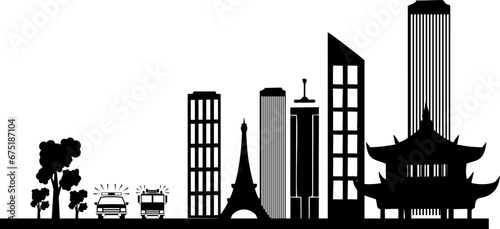 Vector Silhuette City