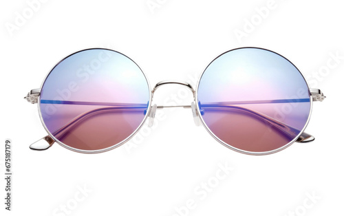 Retro Round Sunglasses on Transparent PNG