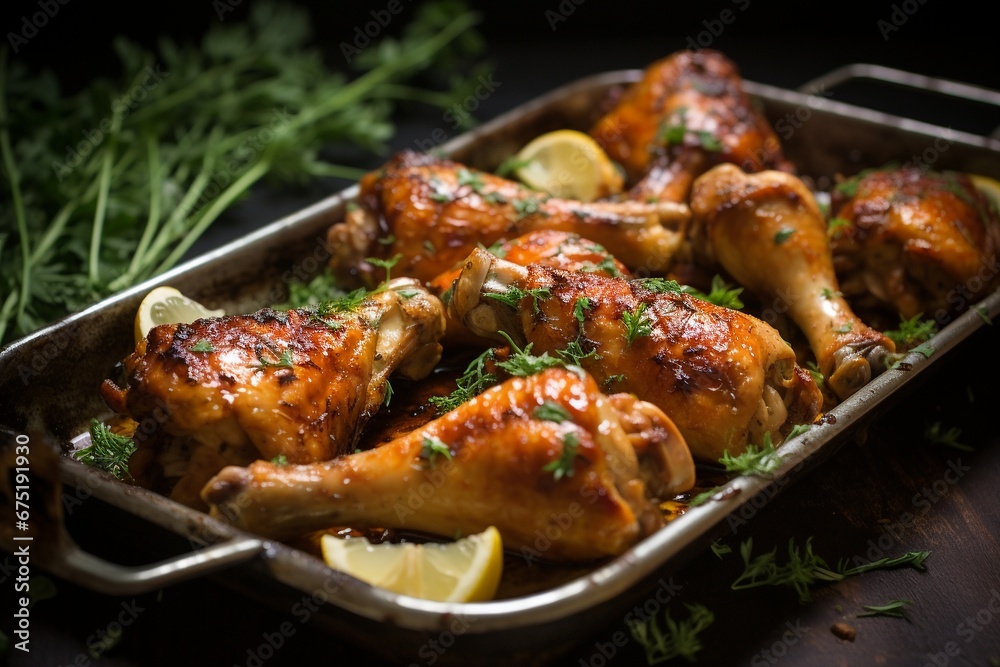 Garlic and Herb Roasted Chicken Drumsticks